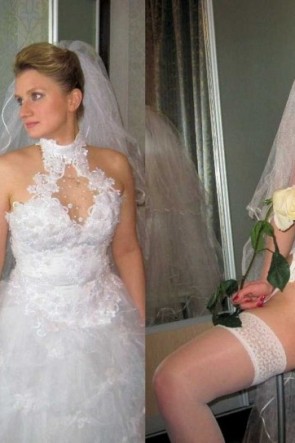 Порно одевания невесты (77 фото)
