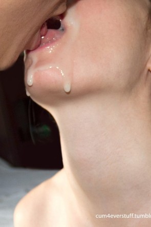 Целуются со спермой во рту порно (75 фото)