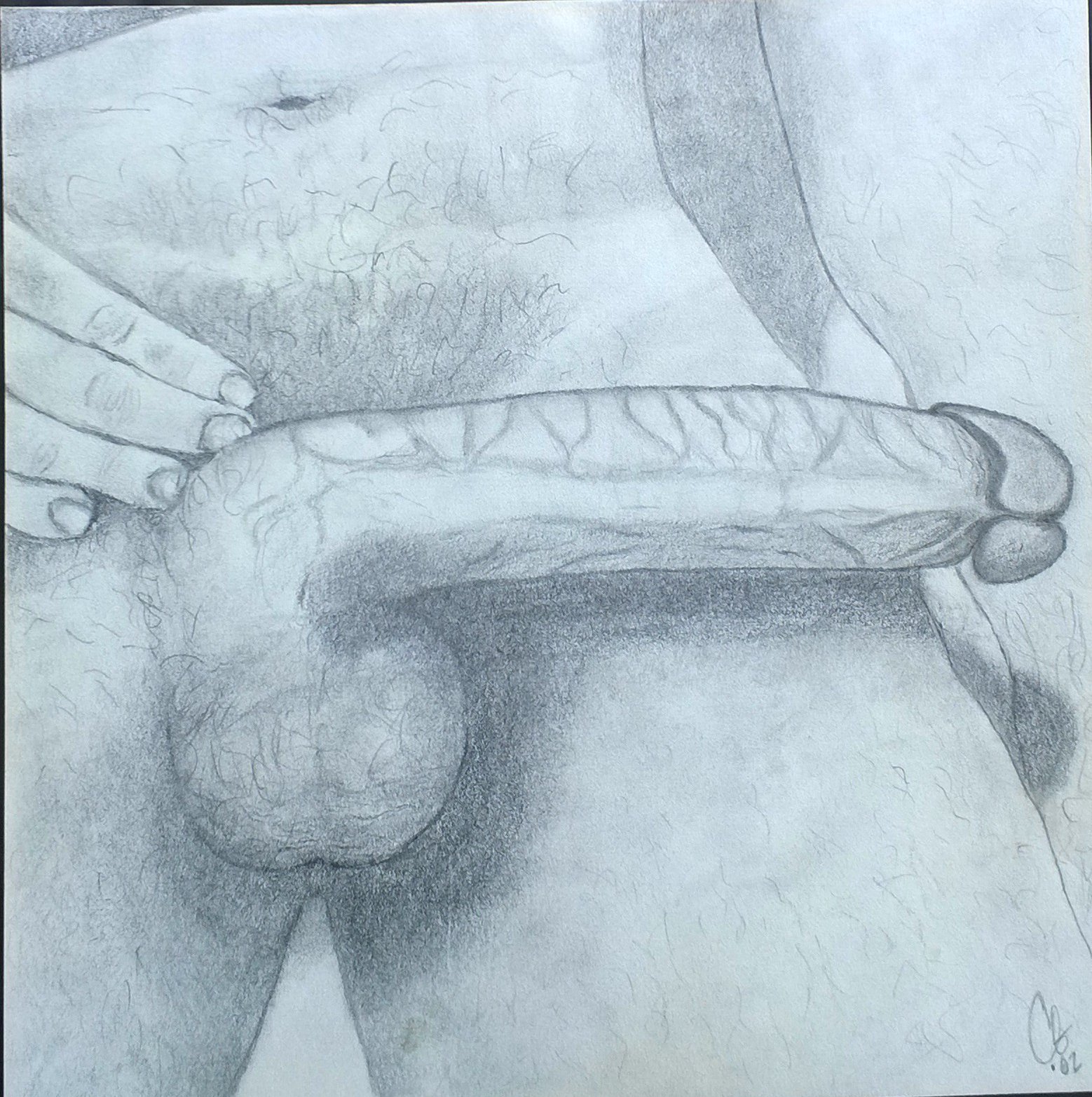 Ancient drawing big dick