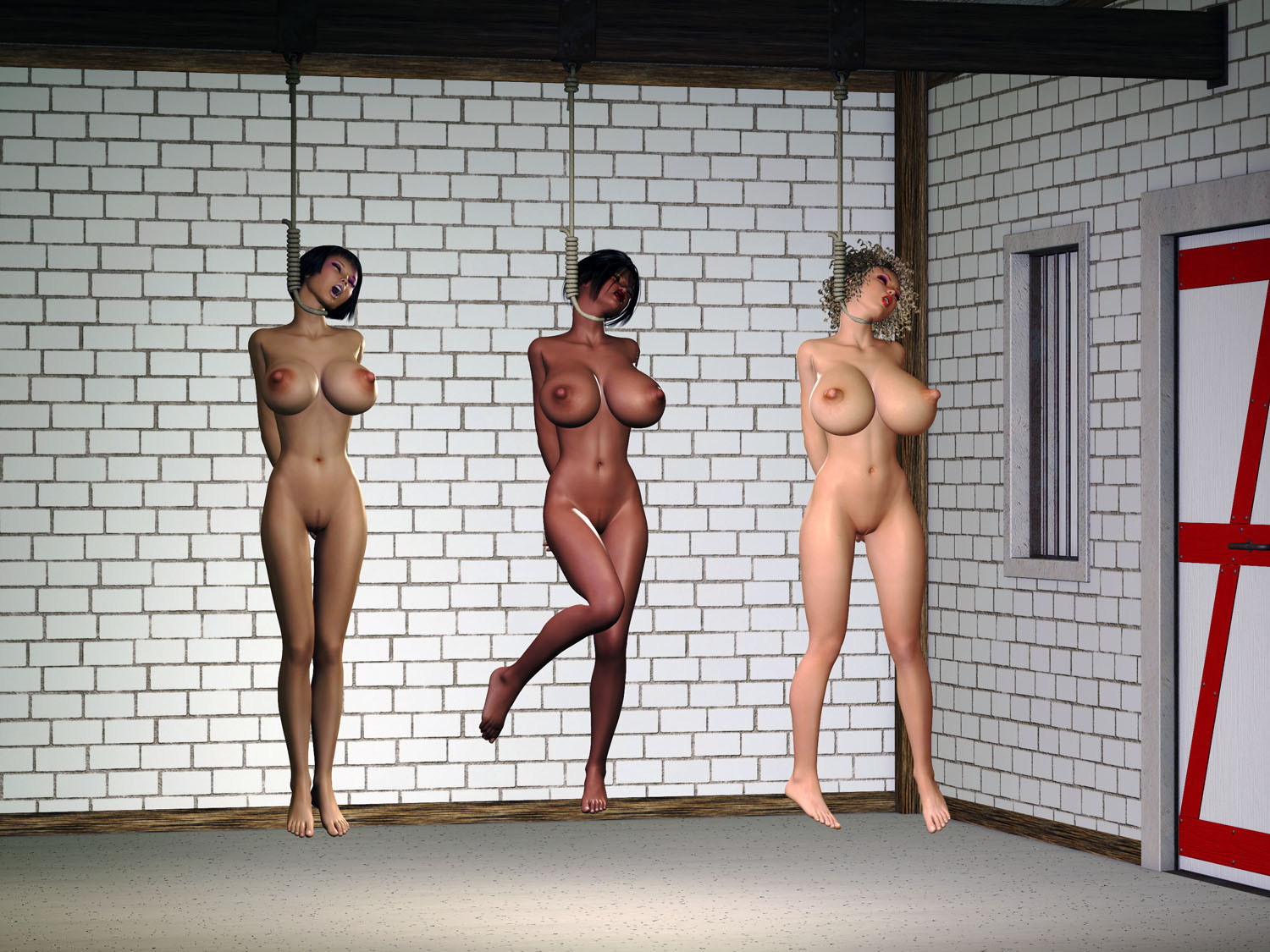 Naked hanging women - 🧡 Eight @ SirJeff's Ponygirls, http://sirjeffs....