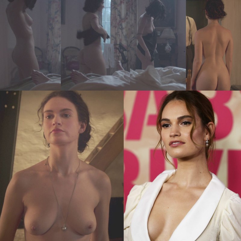 Голая Лили Джеймс (Lily James.